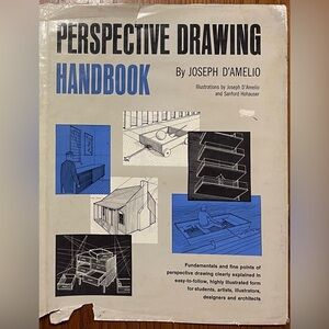 Vintage 1964 HC Perspective Drawing Handbook by Joseph D'Amelio